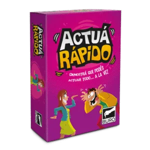 Actuá Rápido – Juego de Mesa de Cartas, de Mímica y Gestos.