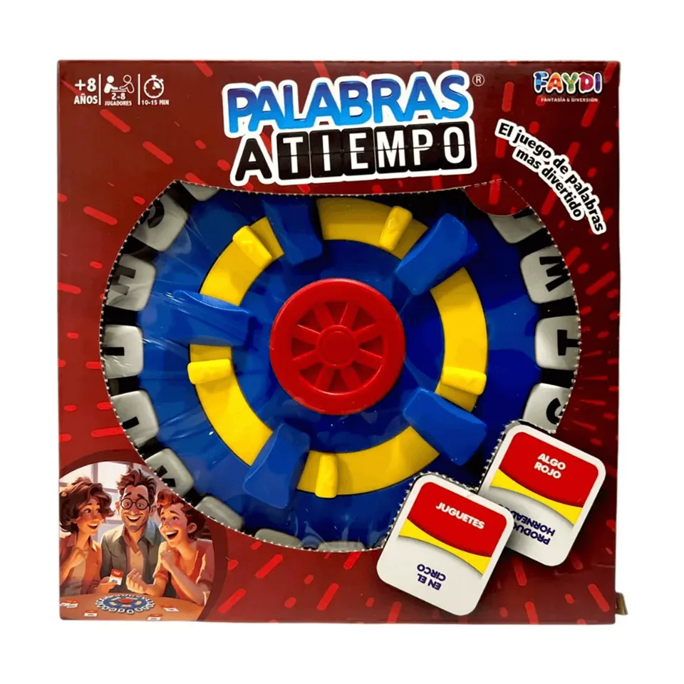 Juego de Palabras a tiempo en su caja