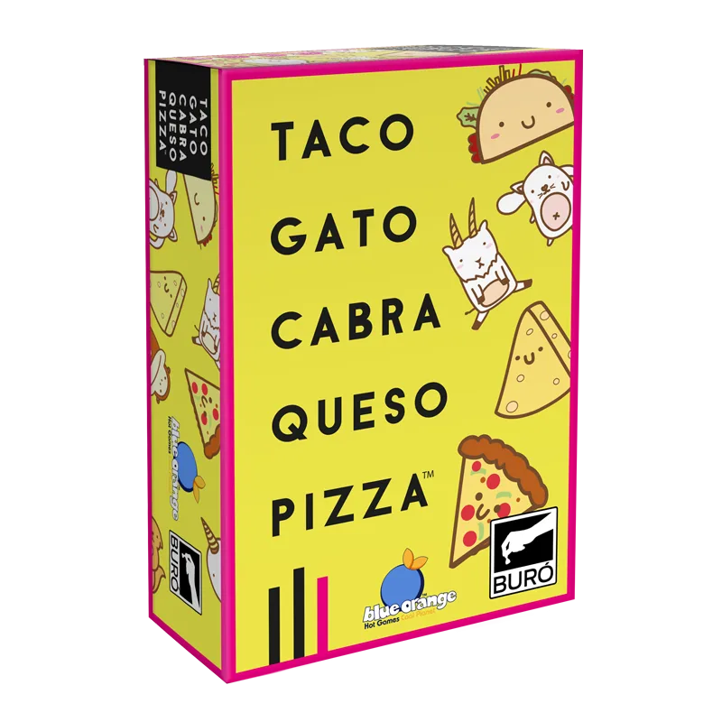 Juego de Cartas: taco gato cabra queso pizza.