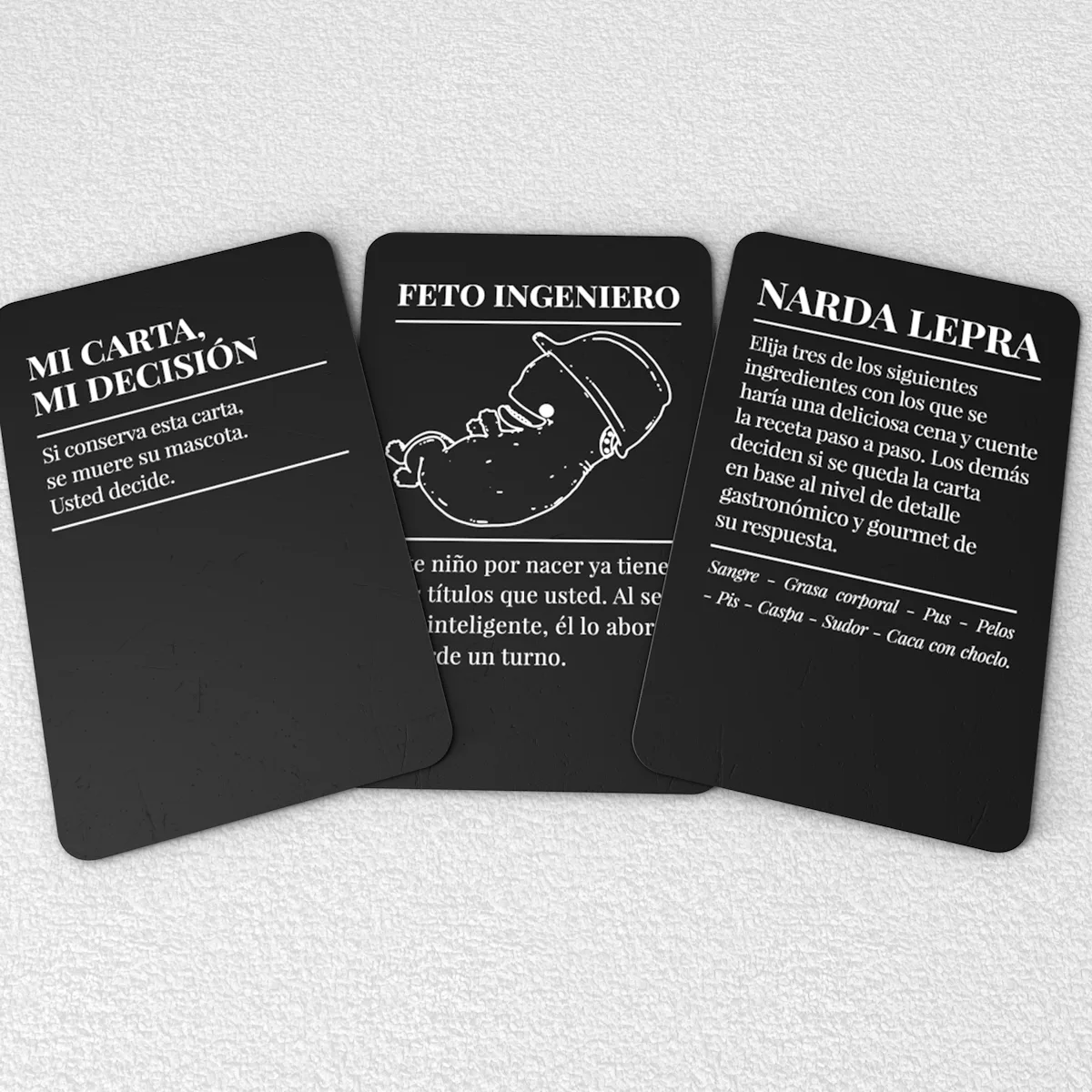 ejemplo del juego: con eso no se jode